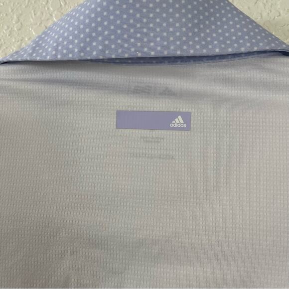 Adidas Pure Motion White/Blue Polo Golf Tank Top Size Medium - Picture 6 of 7